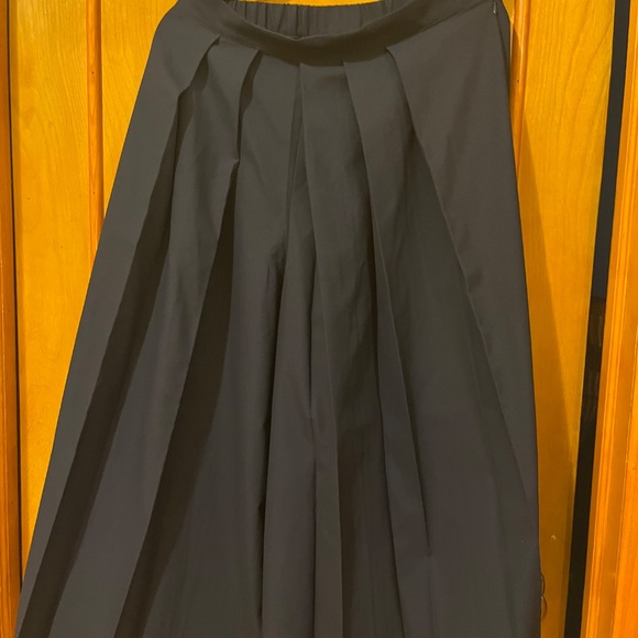 Unisex Viral Muji Hakama Traditional Japanese Wide Leg Pants Navy Viral Medium - Picture 5 of 8